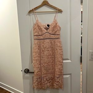 Bardot Lace Cocktail Dress